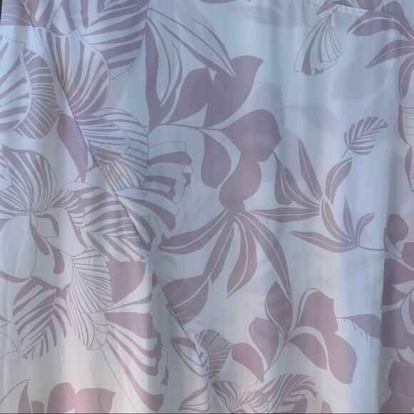 Max and Moi silk dress pink and white asymmetrical hem tie neck - Picture 5 of 11